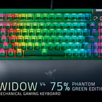 كيبورد Razer BlackWidow V4 75% Orange Tactile Hot-Swappable USB-C RGB thumbnail 4