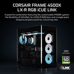 كيس Corsair Frame 4500X Mid-Tower ATX أسود ARGB زجاج مقوى thumbnail 5