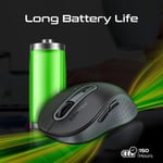 Promate Ken Wireless Mouse Bluetooth/2.4GHz 1600 DPI thumbnail 3