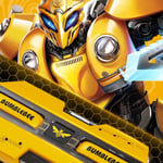 سماعات Transformers TF-T01 TWS بلوتوث 5.4 مع ميكروفون IPX5 أصفر thumbnail 2