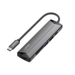 محول LDNIO DS-56H USB-C إلى متعدد المنافذ مع 100W PD و HDMI وقارئ SD/TF thumbnail 3