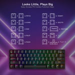 Redragon K530 Pro Draconic 60% Mechanical Keyboard Dual-Mode RGB thumbnail 4