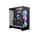 Thermaltake CTE E550 TG Mid-Tower ATX Case Black Tempered Glass thumbnail 6