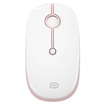 Fude I330 Wireless Mouse - White Pink thumbnail 4