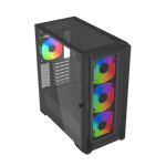 Raptor Falcon Strike Mid-Tower ATX Case Black Tempered Glass thumbnail 12