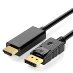 FengHui DisplayPort إلى HDMI بطول 1.8 متر بدقة 4K ومعدل 60 هرتز thumbnail 1