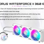 Gigabyte AORUS WATERFORCE II 360 ICE AIO Liquid Cooler White thumbnail 4
