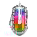 Jedel GM1400 Wired Mouse White RGB Ergonomic thumbnail 4