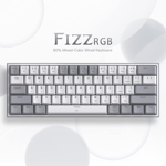 كيبورد Redragon Fizz K617 60% ميكانيكي قابل للتبديل USB-C RGB رمادي thumbnail 3
