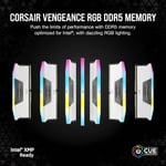 CORSAIR VENGEANCE RGB 32GB (2x16GB) DDR5 6000MT/s CL36 Memory Kit - White thumbnail 7