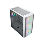 Cooler Master MasterBox 600 Mid-Tower ATX Case White Tempered Glass thumbnail 3