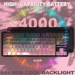 كيبورد Attack Shark X87 TKL 80% Hot-Swappable Tri-Mode Wireless RGB أسود thumbnail 3