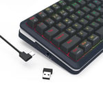 Redragon K708-RGB-PRO 75% Gasket Mechanical Keyboard Wired/2.4G/BT thumbnail 4