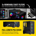 Corsair iCUE 220T RGB Airflow Mid-Tower ATX Case Black thumbnail 5