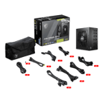 باور سبلاي MSI MAG A750GL 750W 80+ Gold Fully Modular thumbnail 5