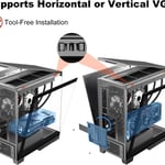 SAMA NEVIEW 4503 Mid-Tower ATX Case Dual Tempered Glass thumbnail 4