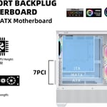 SAMA SV02 Mid-Tower ATX Case White Tempered Glass thumbnail 2