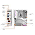 لوحة أم Gigabyte Aorus Elite X Z890 LGA1851 ATX DDR5 thumbnail 4