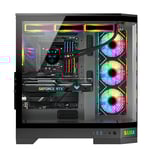 SAMA Neview 3021 Full-Tower ATX Case Black Tempered Glass thumbnail 7