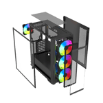 Raptor Falcon Strike Mid-Tower ATX Case Black Tempered Glass thumbnail 8