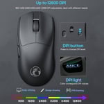 iMice G900 Mouse Wireless 12800 DPI Tri-Mode Black thumbnail 3