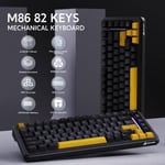 كيبورد Attack Shark M86 75% Hot-Swappable Tri-Mode Wireless RGB أسود thumbnail 3