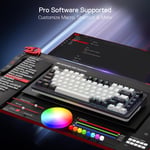 Redragon K673GG RGB Pro 75% Gasket Mechanical Keyboard Dual-Mode thumbnail 7