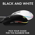 ماوس Logitech G203 LIGHTSYNC 8000 DPI RGB USB أبيض thumbnail 31