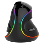 ماوس Delux M618 Plus عمودي لاسلكي مريح - أسود thumbnail 4