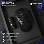 Attack Shark R5 Ultra Wireless Gaming Mouse 42000 DPI Black thumbnail 2