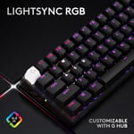 كيبورد Logitech G Pro X 60% Optical-Mechanical لاسلكي RGB أسود thumbnail 14