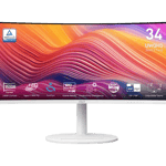 شاشة MSI 34″ 3440x1440 120Hz VA أبيض thumbnail 1