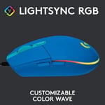 ماوس Logitech G203 8000 DPI سلكي RGB أسود thumbnail 4