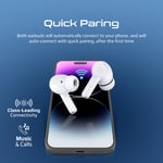 سماعات Promate ProPods TWS بلوتوث 5.3 ANC أبيض thumbnail 21