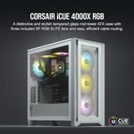 كيس Corsair iCUE 4000X Mid-Tower Black Tempered Glass RGB thumbnail 3