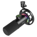 FIFINE K658 USB Dynamic Cardioid Gaming Microphone RGB with Headphone Monitoring thumbnail 1