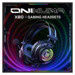Onikuma X80 Abyss Mirror Wired Gaming Headset 50mm Drivers RGB thumbnail 2