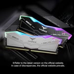 TEAMGROUP T-Force Delta RGB DDR5 32GB (2x8GB) 5600MHz CL36 Desktop Memory White thumbnail 3