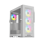 Raptor Arctic Hawk XL Mid-Tower ATX Case White Tempered Glass RGB thumbnail 11