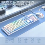 Redragon S139 White Full Size RGB Mechanical Perfect Gaming Combo thumbnail 6
