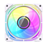 DarkFlash INF 24T 120mm ARGB Case Fan 5-in-1 Pack White thumbnail 4