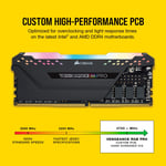 Corsair Vengeance RGB Pro SL 32GB (2x16GB) DDR4 3200MHz C16 Black thumbnail 4