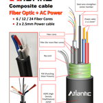 كيبل Atlantic Fiber Optic Cable 1000m 12/24 Core SM G652D thumbnail 6