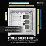 كيس Corsair 5000D Airflow Core Mid-Tower أبيض زجاج مقسى thumbnail 6