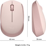 ماوس Logitech M171 1000 DPI لاسلكي Off-White thumbnail 53