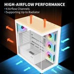 SAMA SV01 Mid-Tower ATX Case White Tempered Glass thumbnail 9