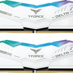 TEAMGROUP T-Force Delta RGB DDR5 32GB (2x8GB) 5600MHz CL36 Desktop Memory White thumbnail 2