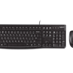 كيبورد Logitech MK120 Full-Size USB وماوس أسود thumbnail 6