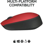 ماوس Logitech M171 1000 DPI لاسلكي وردي thumbnail 24