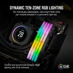 Corsair Vengeance RGB 128GB (2x64GB) DDR5 6400MT/s CL42 thumbnail 7